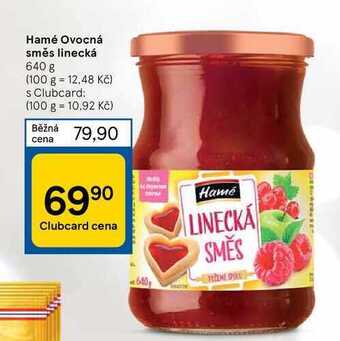Tesco Hamé ovocná směs linecká 640 g nabídka