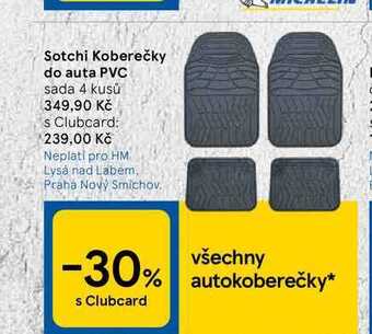 Tesco Sotchi koberečky do auta pvc nabídka