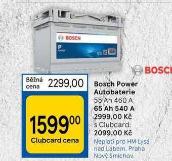 Bosch power autobaterie 55 ah 460 a
