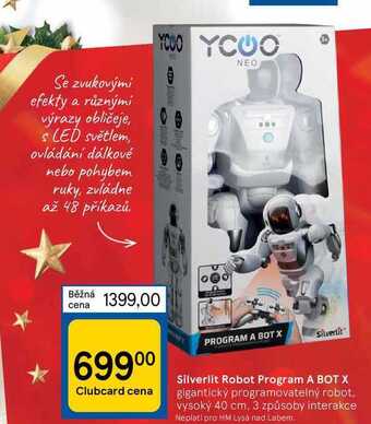 Tesco Silverlit robot program a bot x nabídka