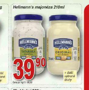Lidl Hellmann´s tatarská omáčka, majonéza nabídka