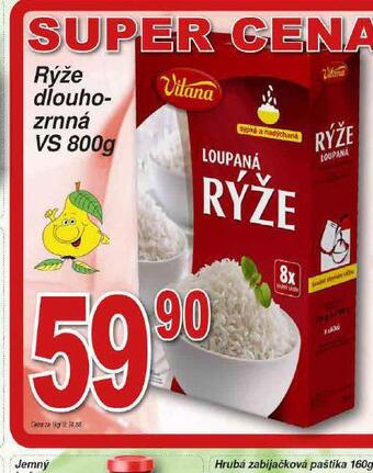 Lidl Vitana rýže dlouhozrnná nabídka