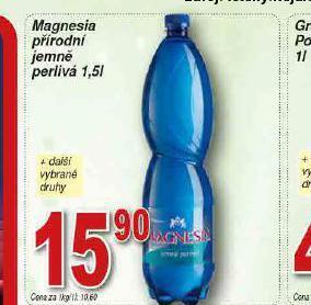Lidl Magnesia přírodní jemně perlivá nabídka