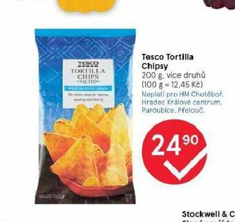 Tesco Tesco tortilla chipsy nabídka