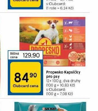 Tesco Propesko kapsičky pro psy nabídka