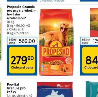 Tesco Propesko granule pro psy nabídka