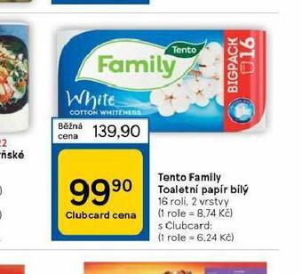 Tesco Tento family toaletní papír nabídka