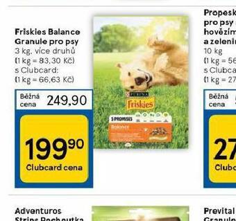 Tesco Friskies balance granule pro psy nabídka