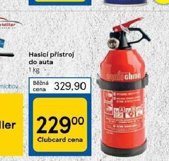 Tesco Hasicí přístroj do auta nabídka