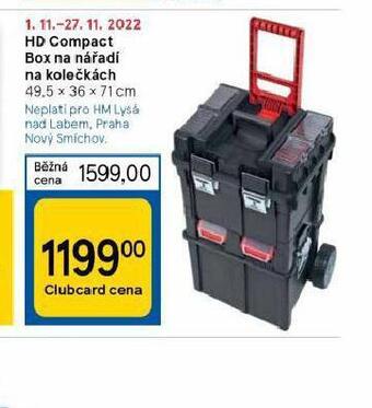 Tesco Hd comapct box na nářadí na kolečkách nabídka