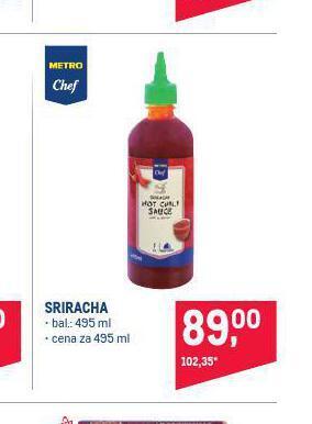 Makro Sriracha nabídka