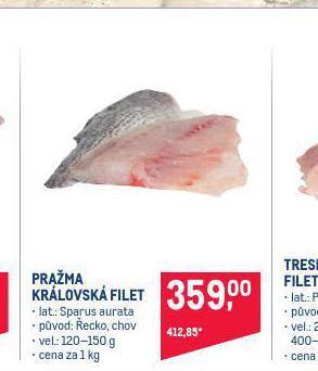 Makro Pražma královská filet nabídka