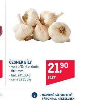 Makro Česnek bílý nabídka