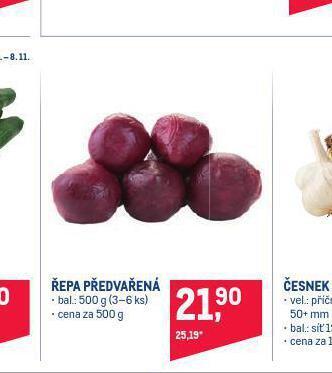 Makro Řepa předvařená nabídka