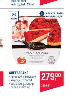 Makro Cheesecake nabídka