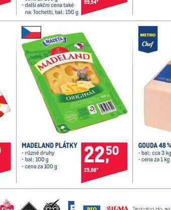 Makro Madeland plátky nabídka