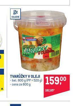 Makro Tvarůžky v oleji nabídka