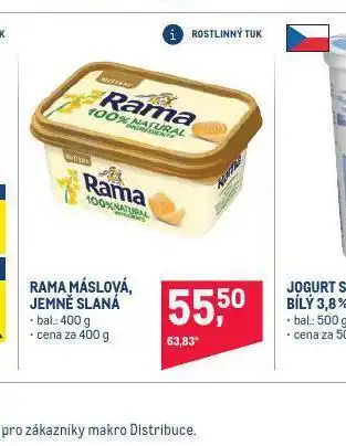 Makro Rama máslová, jemně slaná nabídka