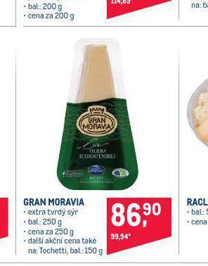 Makro Gran moravia nabídka