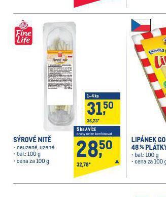 Makro Sýrové nitě nabídka