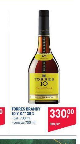 Makro Torres brandy 10 y.o. 38% nabídka