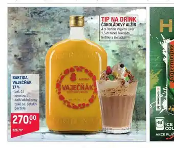 Makro Bartida vaječňák 17% nabídka