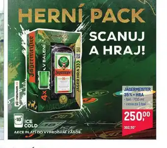 Makro Jägermeister 35% + hra nabídka