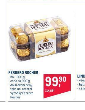 Makro Ferrero rocher nabídka