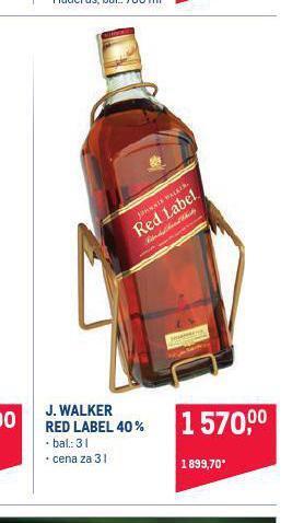 Makro J. walker red label 40% nabídka