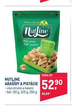 Makro Nutline arašídy a pistácie nabídka