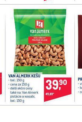 Makro Van almerk kešu nabídka