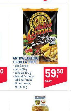 Makro Antica cantina tortilla chips nabídka