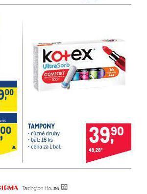 Kotex tampony