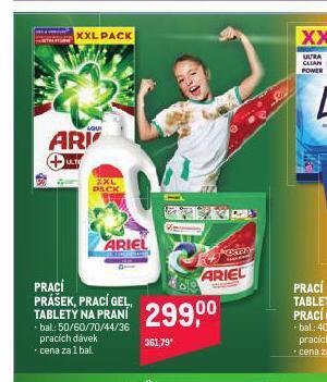 Makro Ariel prací prostředek nabídka