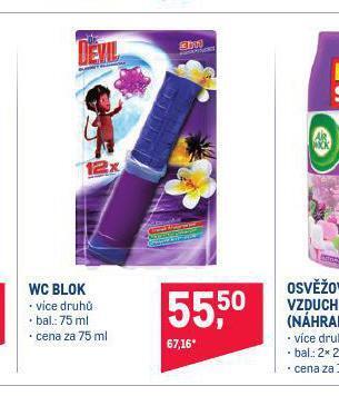 Makro Devil wc blok nabídka