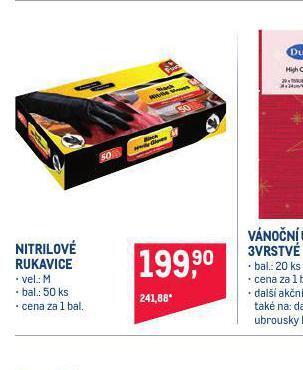 Makro Nitrilové rukavice nabídka