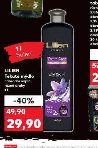Kaufland Lilien tekuté mýdlo nabídka