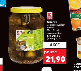 Kaufland Okurky nabídka