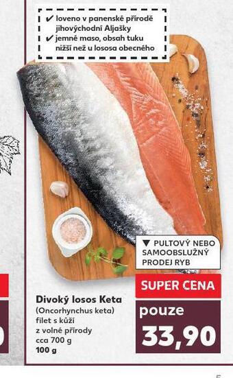 Kaufland Divoký losos keta nabídka
