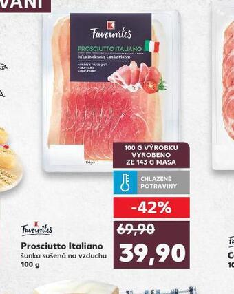 Kaufland Prosciutto italiano nabídka