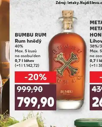 Bumbu rum ru hnědý