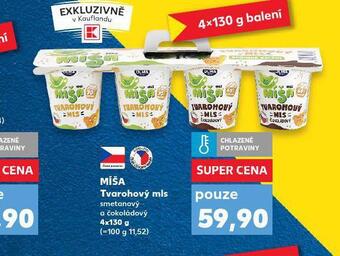 Kaufland Míša tvarohový mls nabídka