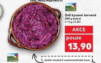 Kaufland Zelí kysané červené nabídka