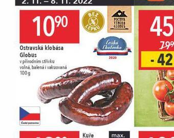 Globus Ostravská klobása nabídka