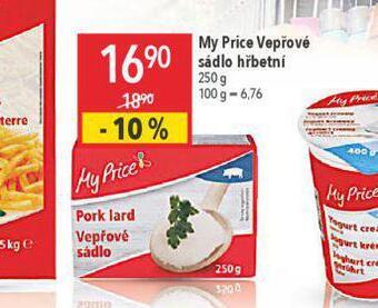 Globus My price vepřové sádlo hřbetní nabídka