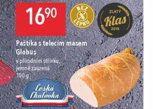 Globus Paštika s telecím masem nabídka