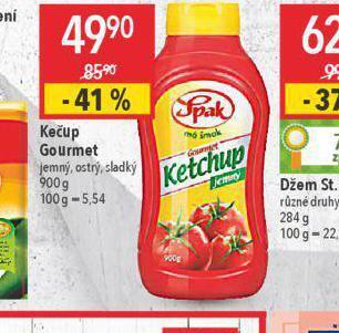 Globus Kečup gourmet nabídka
