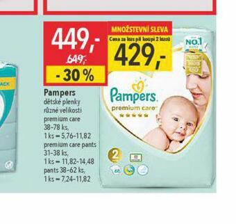 Globus Pampers dětské plenky nabídka