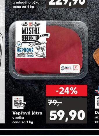 Kaufland Vepřová játra nabídka
