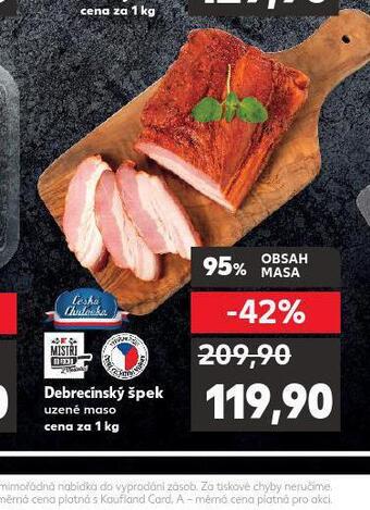Kaufland Debrecínský špek nabídka